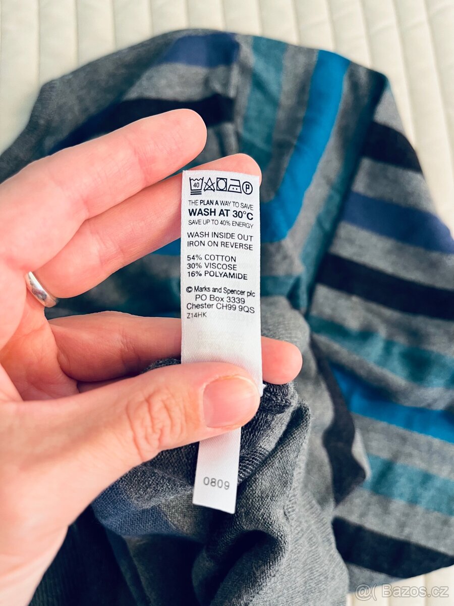 Pánský svetr Marks & Spencer – výborný stav, vel.M - 8