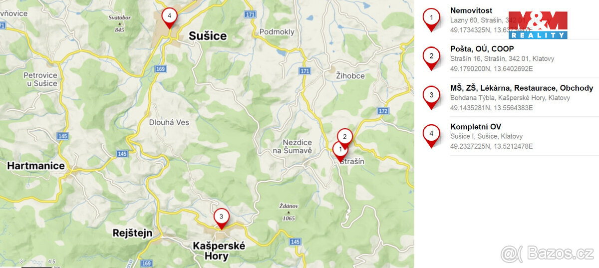 Prodej, stavební pozemek 2.490 m2, Strašín, Lazny - 8