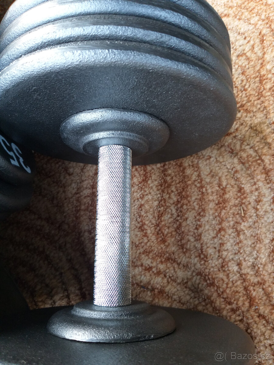 Profi pevné jednoruční činky 2,5-100kg NOVÉ - 8