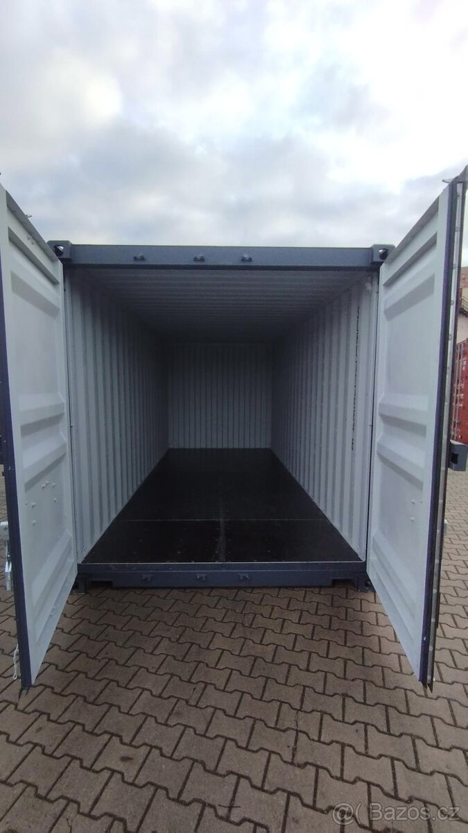 Lodní 20 ft kontejner po jedné cestě barva antracit - 8