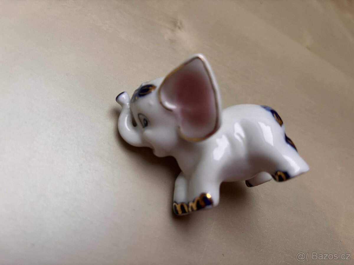 sošky zvířátek - sloni, labuť, kočka (různé materiály) - 8