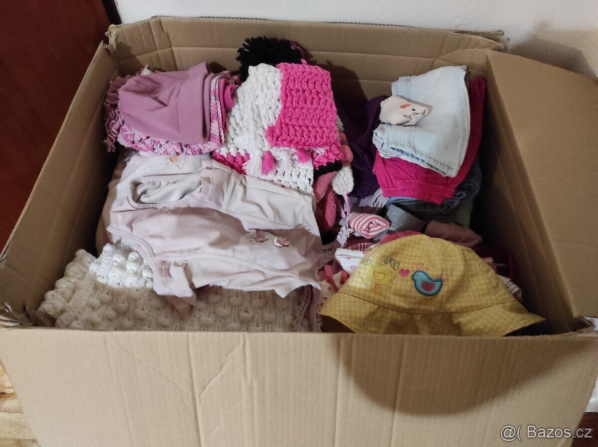 Krabice oblečení pro holčičku vel. 80-86 - 8