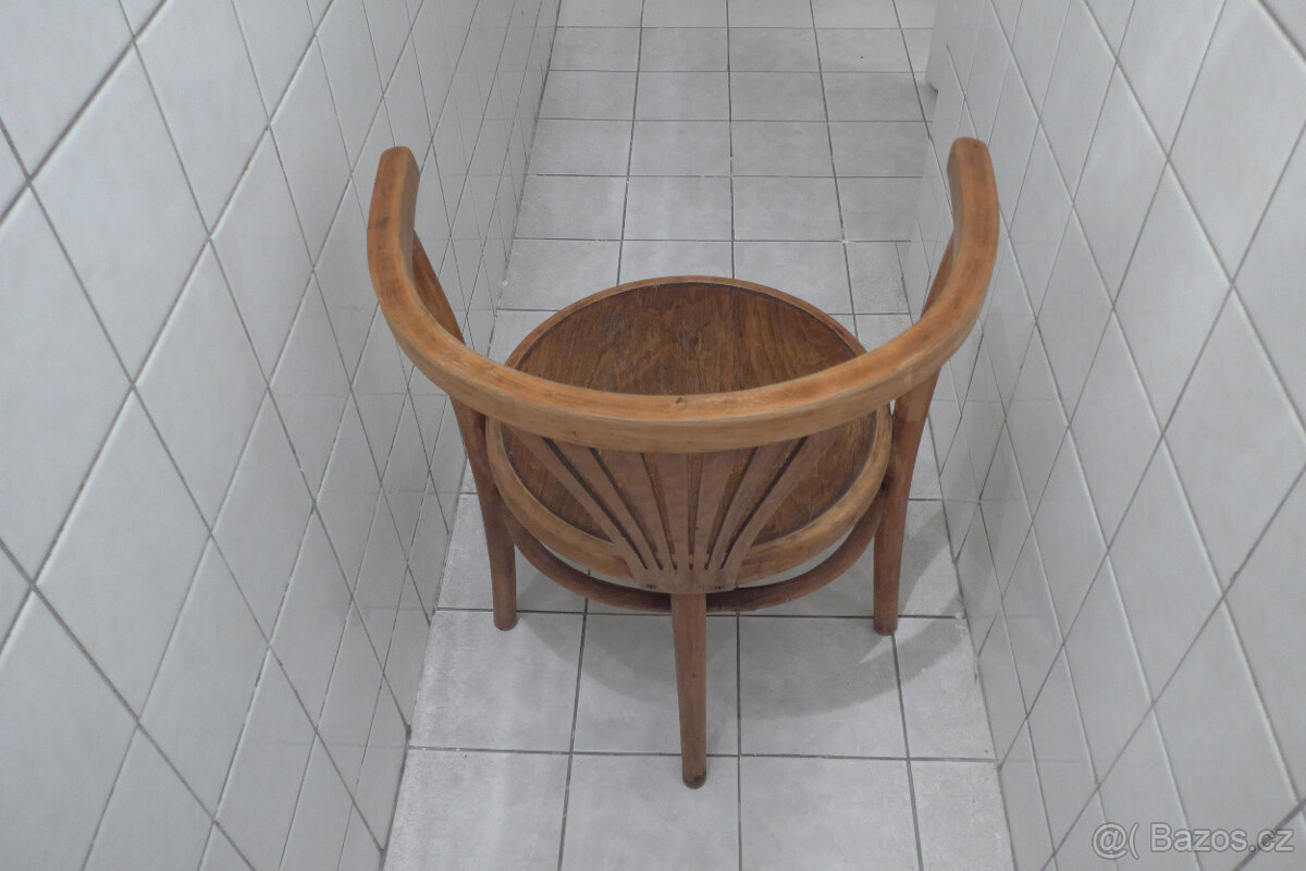 Historické Celodřevěné Židle 1925 ? 2ks - 8