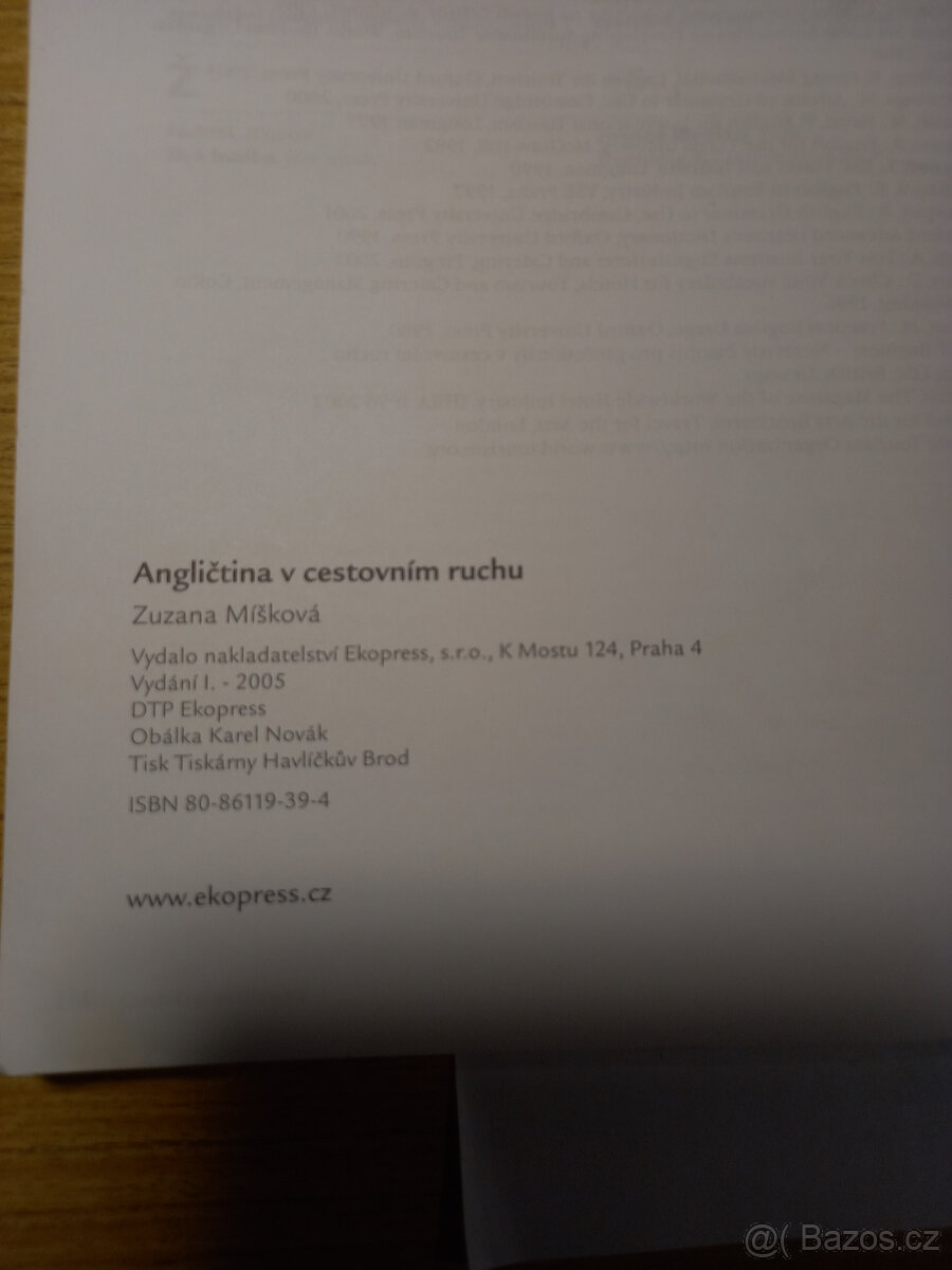 Zuzana Míšková: Angličtina v cestovním ruchu, English in the - 8