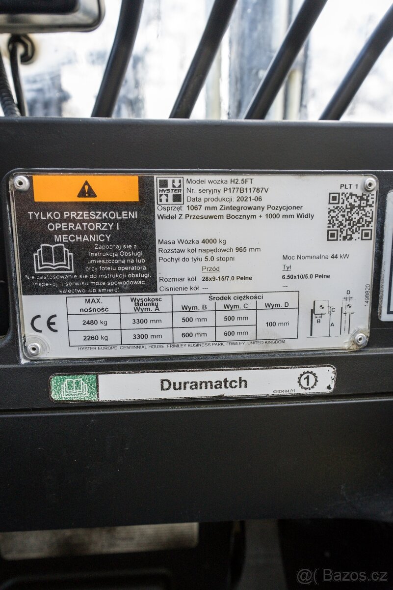 Vysokozdvižný vozík Hyster H2.5FT (VV0184) - 8