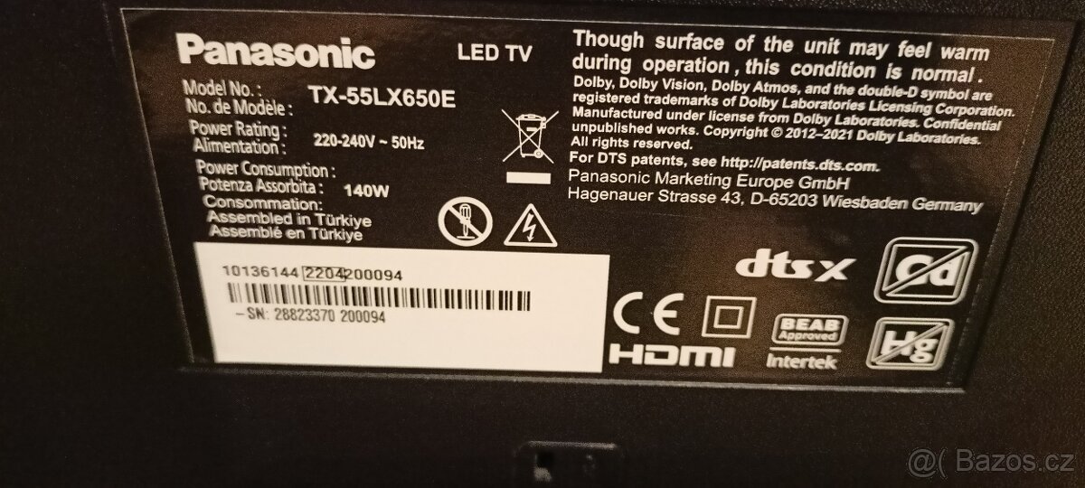 TV Panasonic Led Smart Android 4K 140 cm 55 palcu - 8