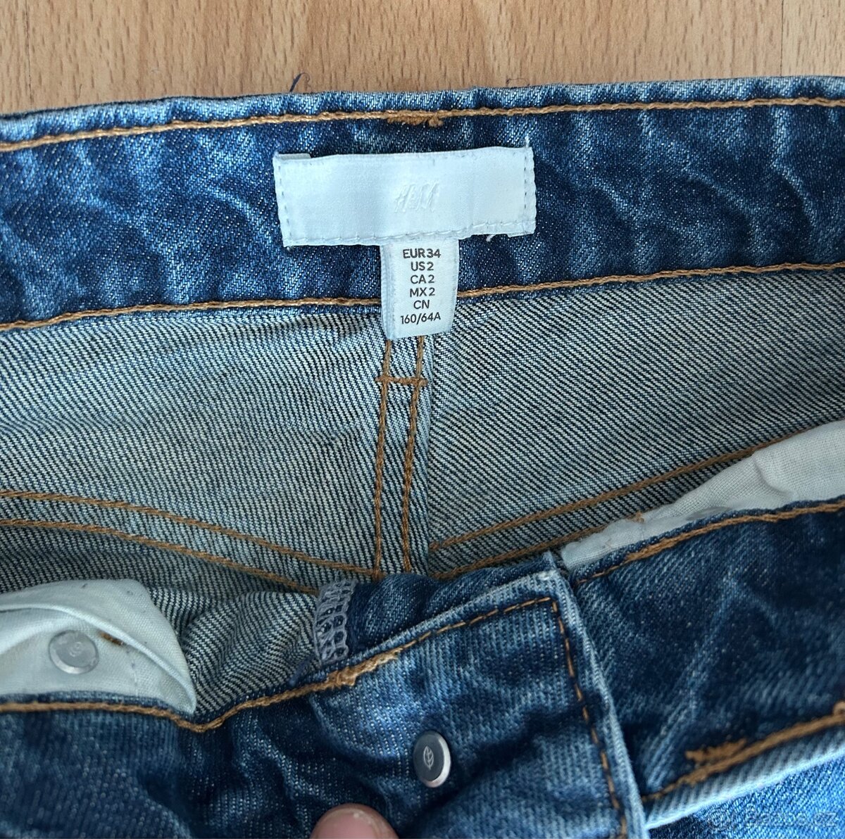 Dívčí jeans / rifle H&M vel. XS - 8