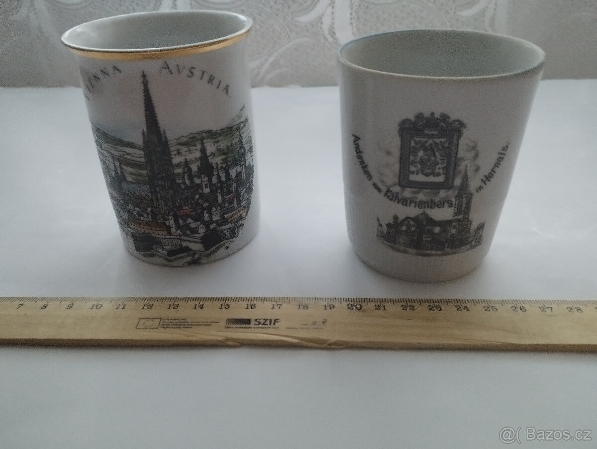 hrníčky starožitné,starožítná grogovka,.... - 8