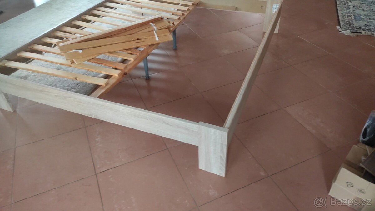 Manželská postel , 180x200 , s roštem, - 8