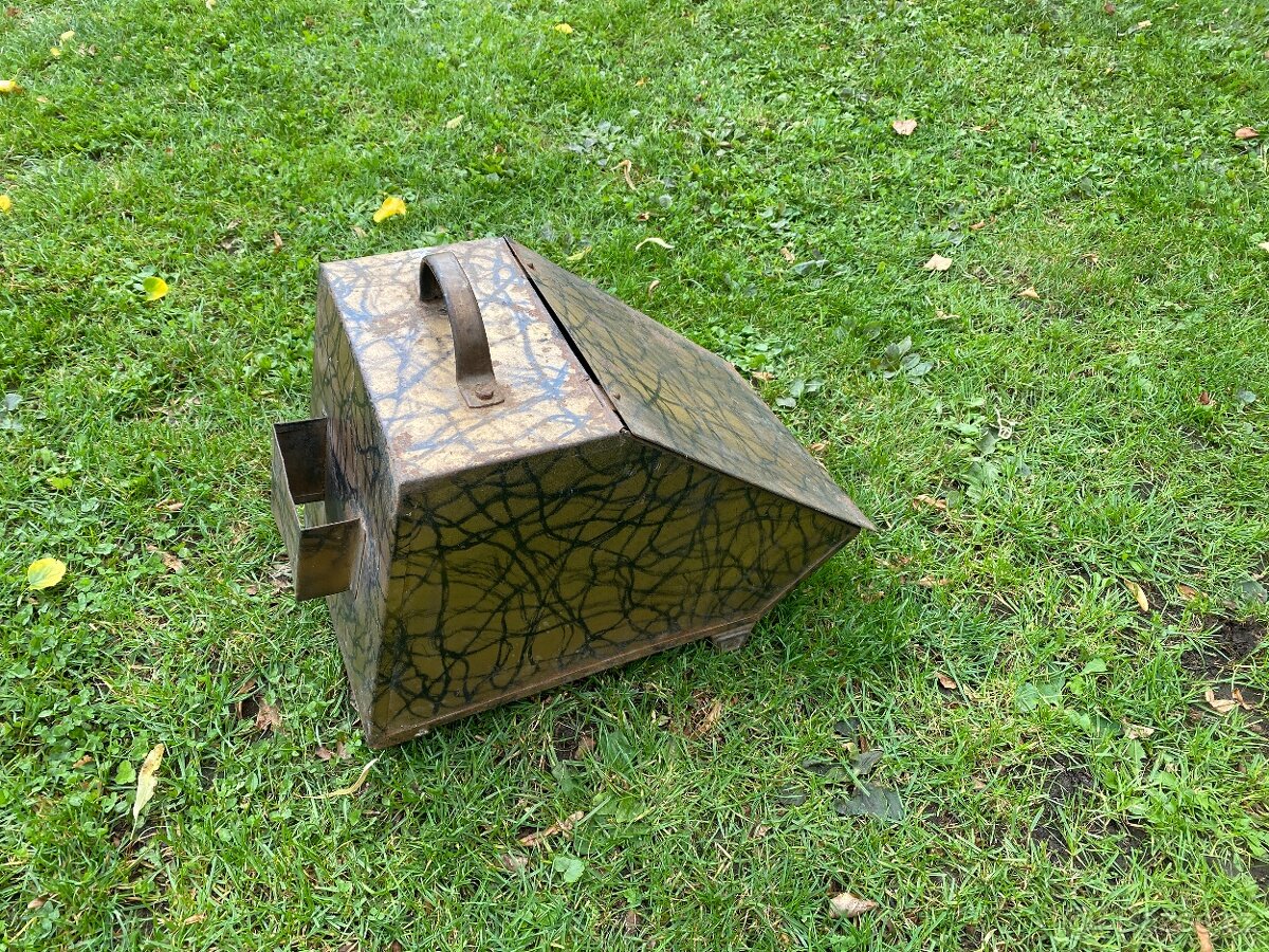 kamna stará příslušenství uhlák starý uhlák popelník - 8