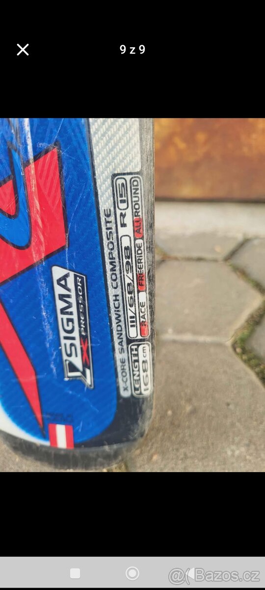 Lyže Blizzard 168 Sigma x Pressor + hole - 8