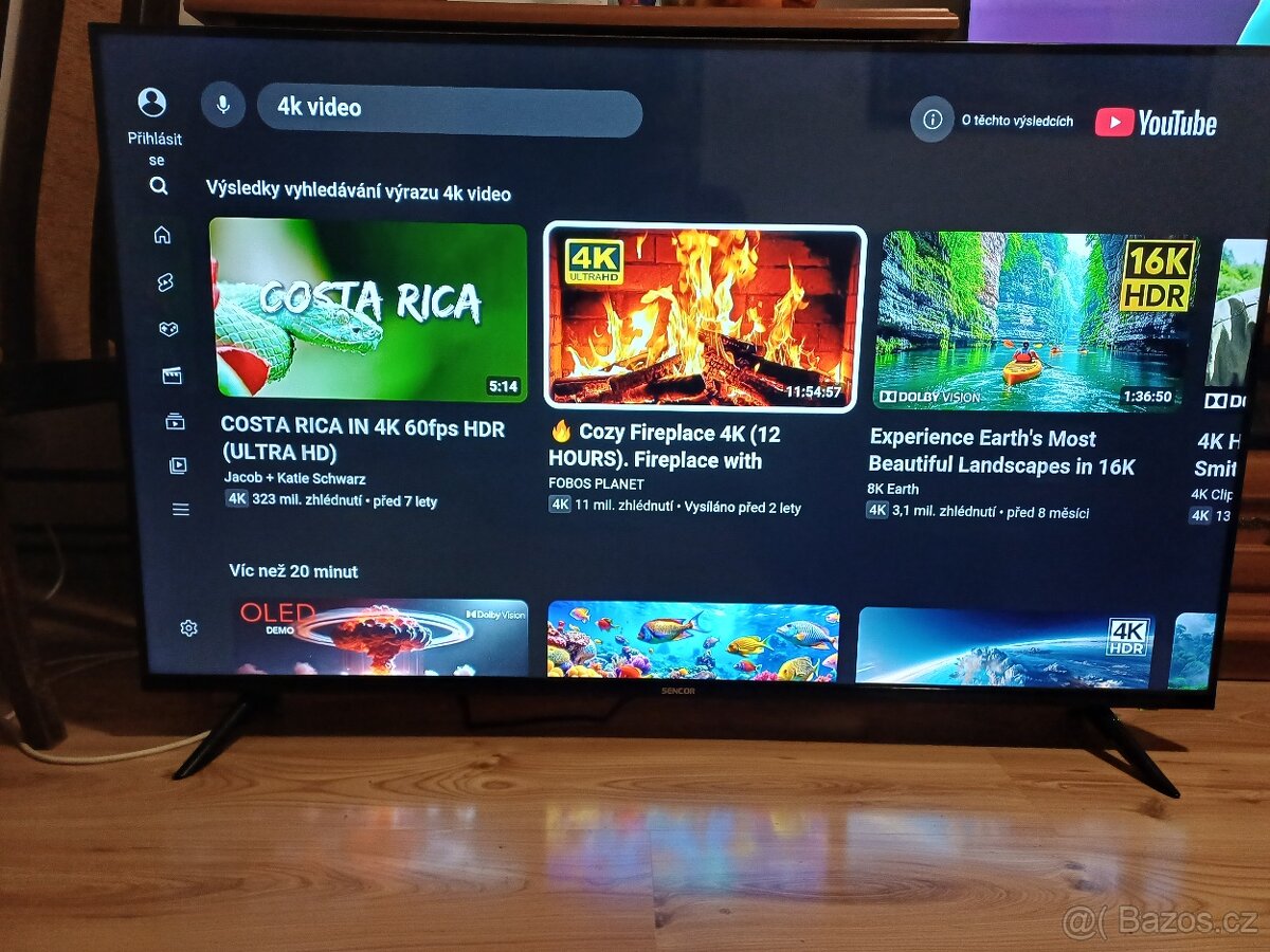 4K Smart TV 55" Sencor SLE 55US800TCSB -140cm - 8