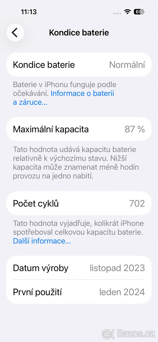 APPLE IPHONE 15 PRO 128GB ČERNÝ TITAN - 8
