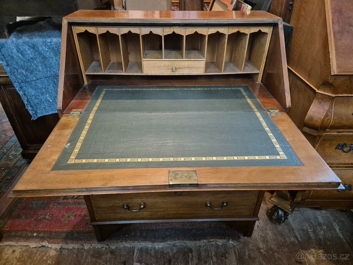 Starožitný psací sekretář – anglický styl - 8