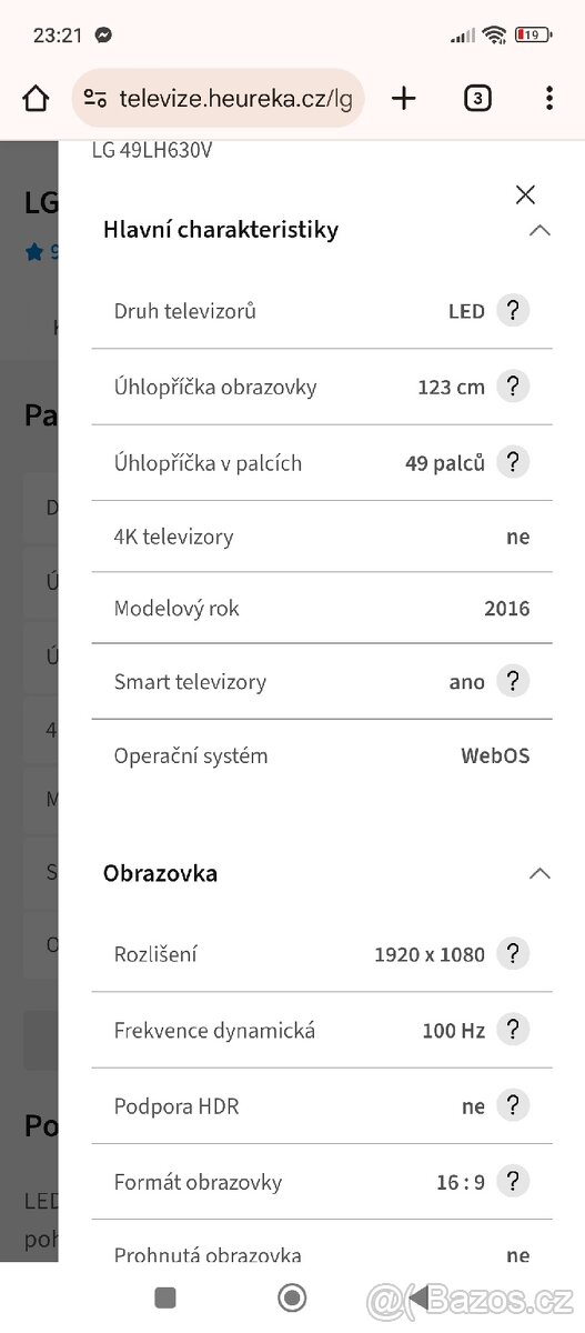 TV - LG Smart - 49LH630V - 8