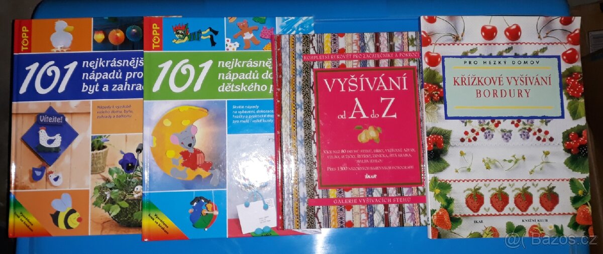 Knihy - kuchařky, vyšívání a nápady do bytu - 8
