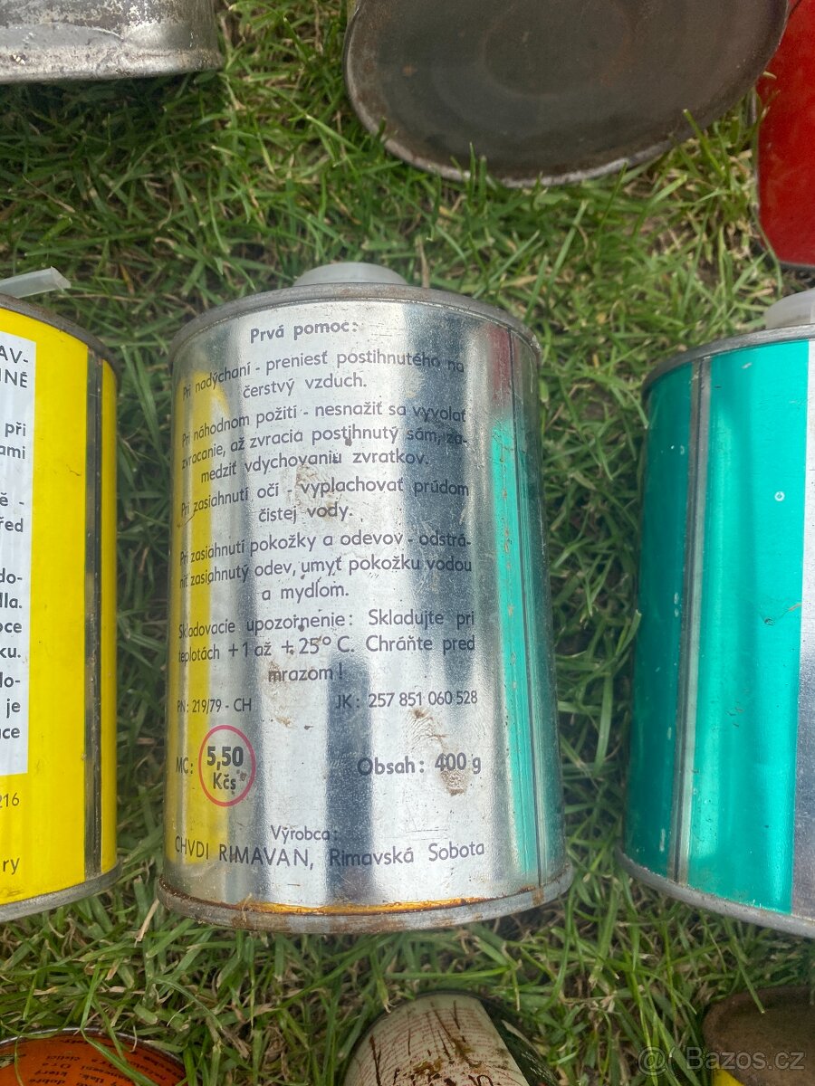 plechovka od oleje stará plechovka olej benzina retro moto - 8