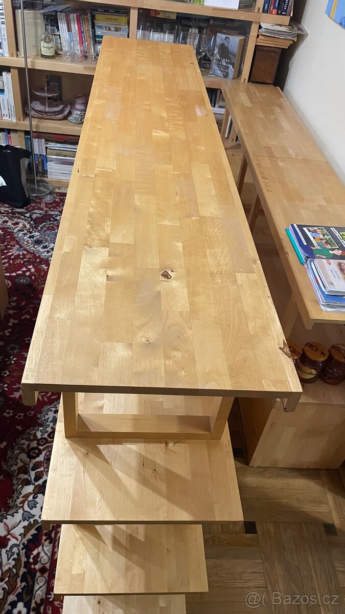 IKEA NORREBO – masivní regál / knihovna (185×121,5 cm) - 8