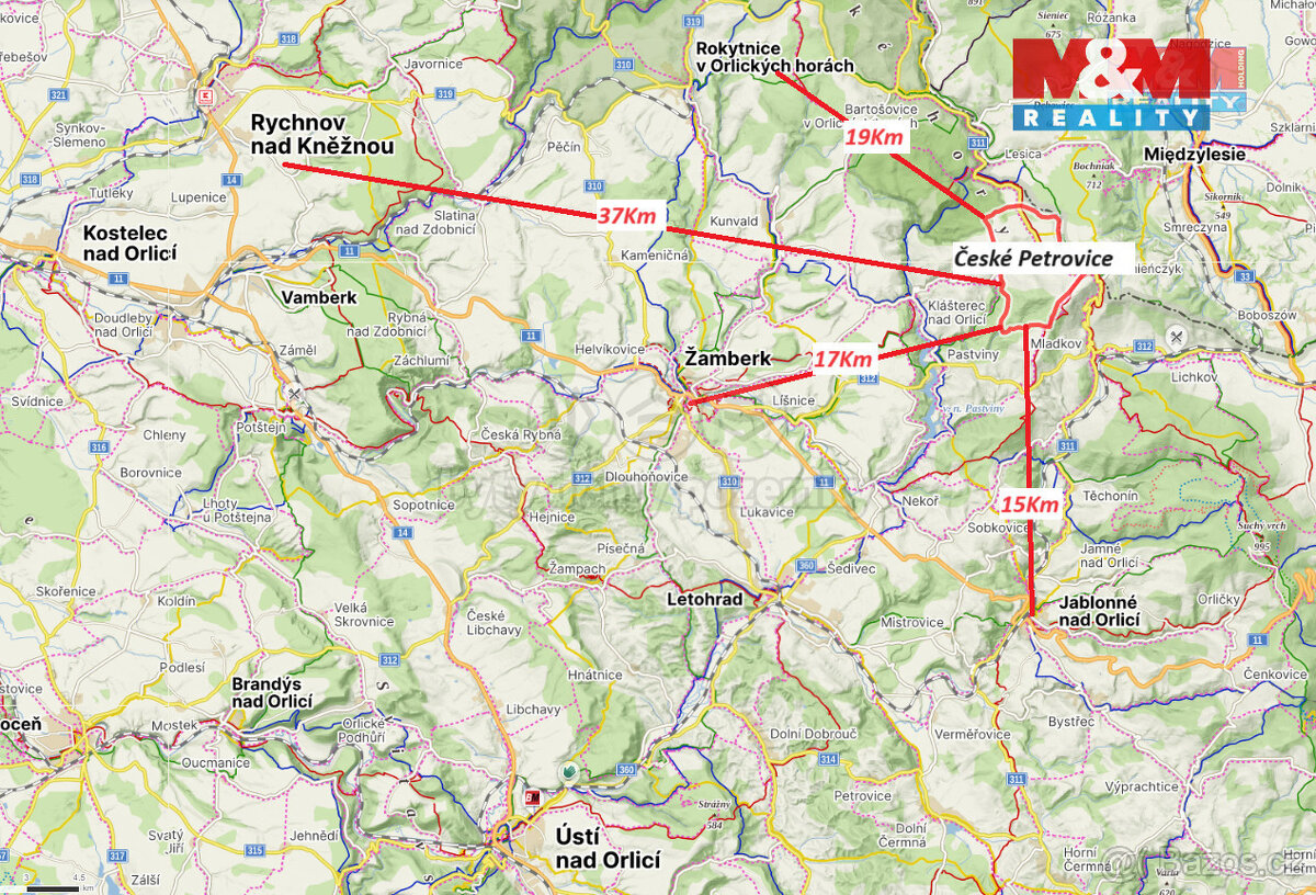 Prodej pozemku k bydlení v Českých Petrovicích 1704m2 - 8