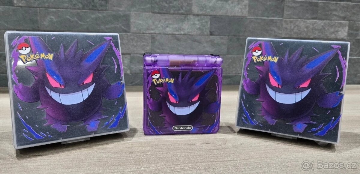 Nintendo Gameboy Advance SP Gengar Pokémon Reshell - 8
