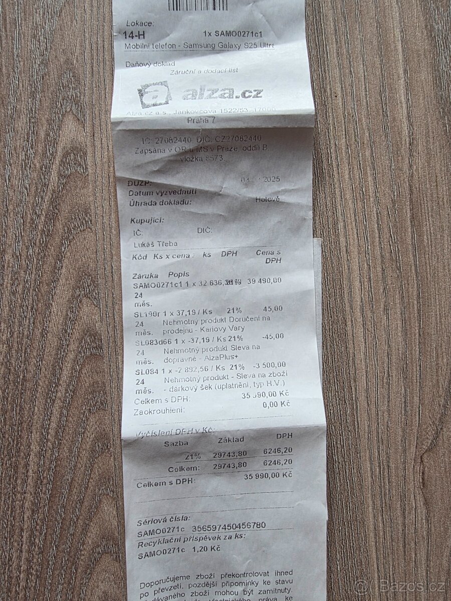 Samsung S 25 Ultra 512 GB - 8