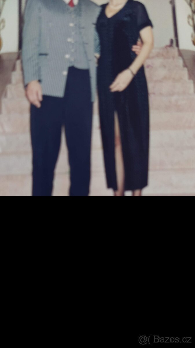 Černé společenské šaty značka Laura Contini - 8