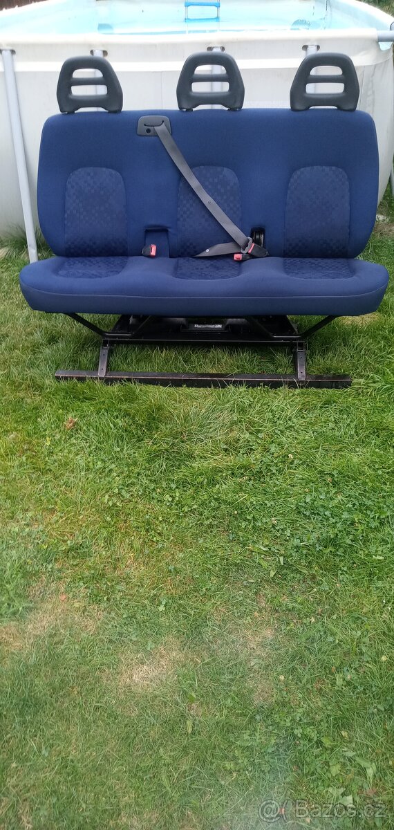 PRODÁM TROJSEDAČKU DO FIAT DUCATO 2002-2005 MODRÁ PĚKNÁ - 8