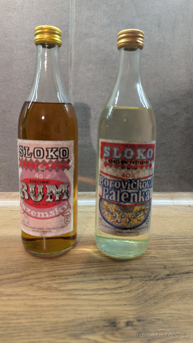 retro set Sloko ČSSR – Rum a Borovička - 8