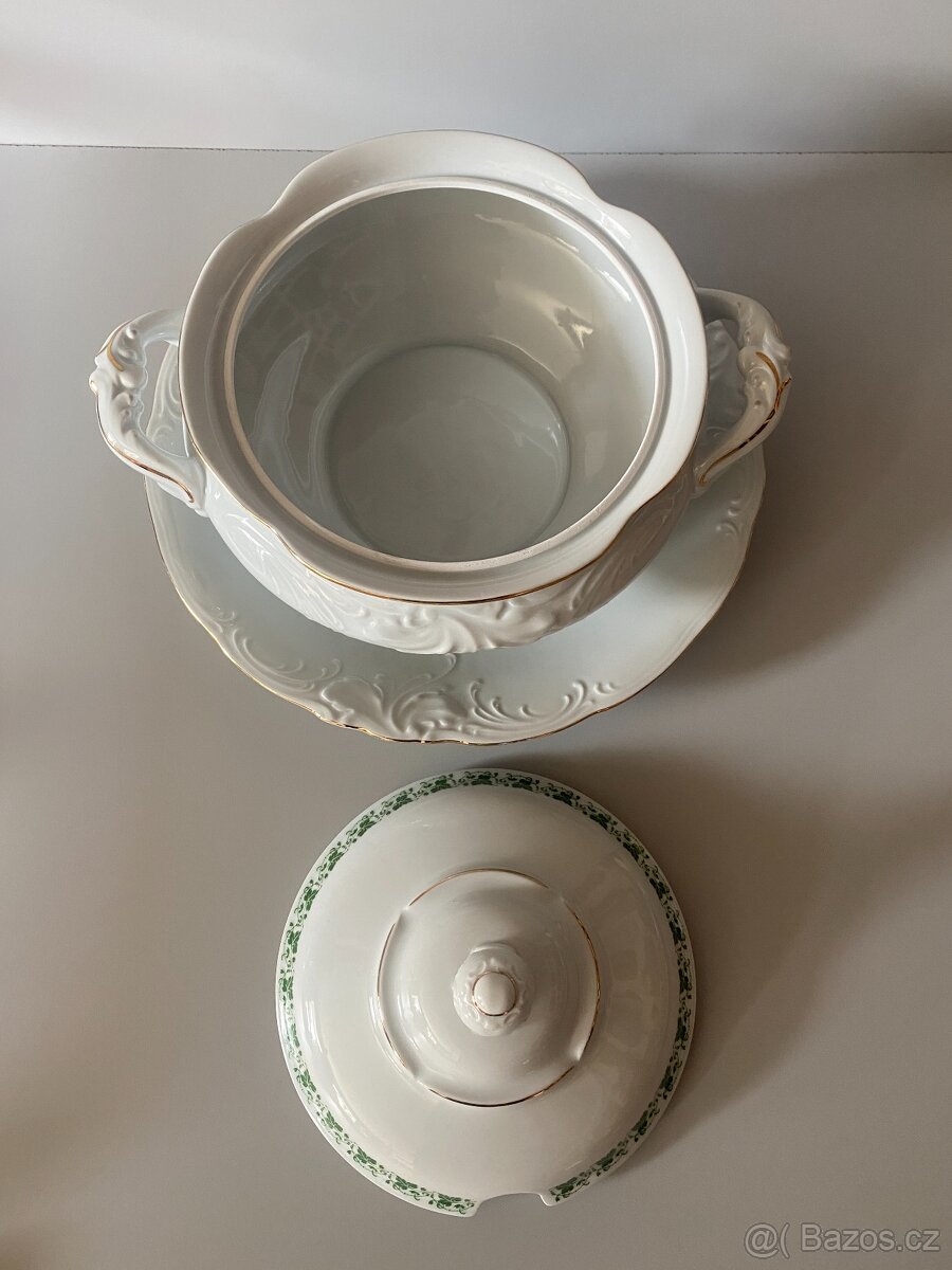 polévková mísa stará mísa na polévku porcelán starý servis - 8