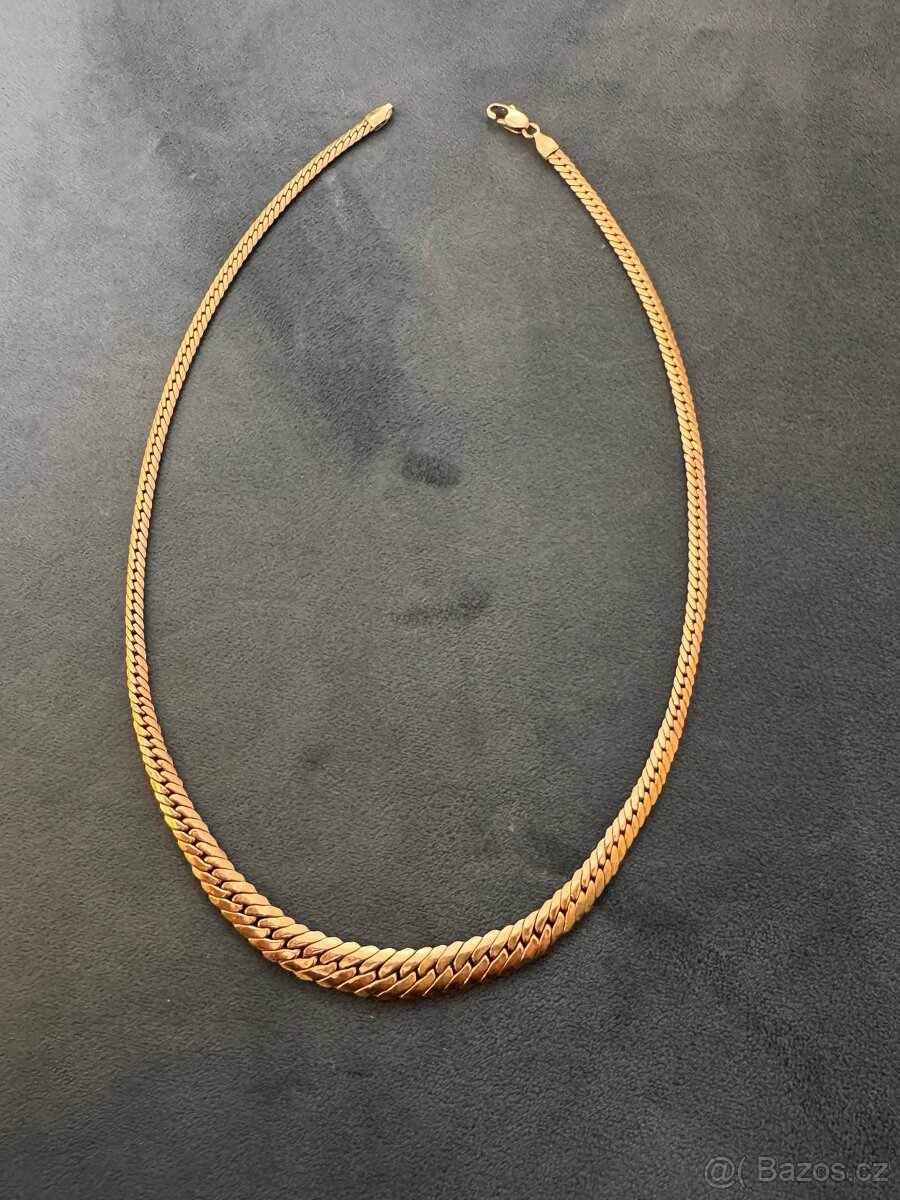 Zlatý dámský řetízek - 8