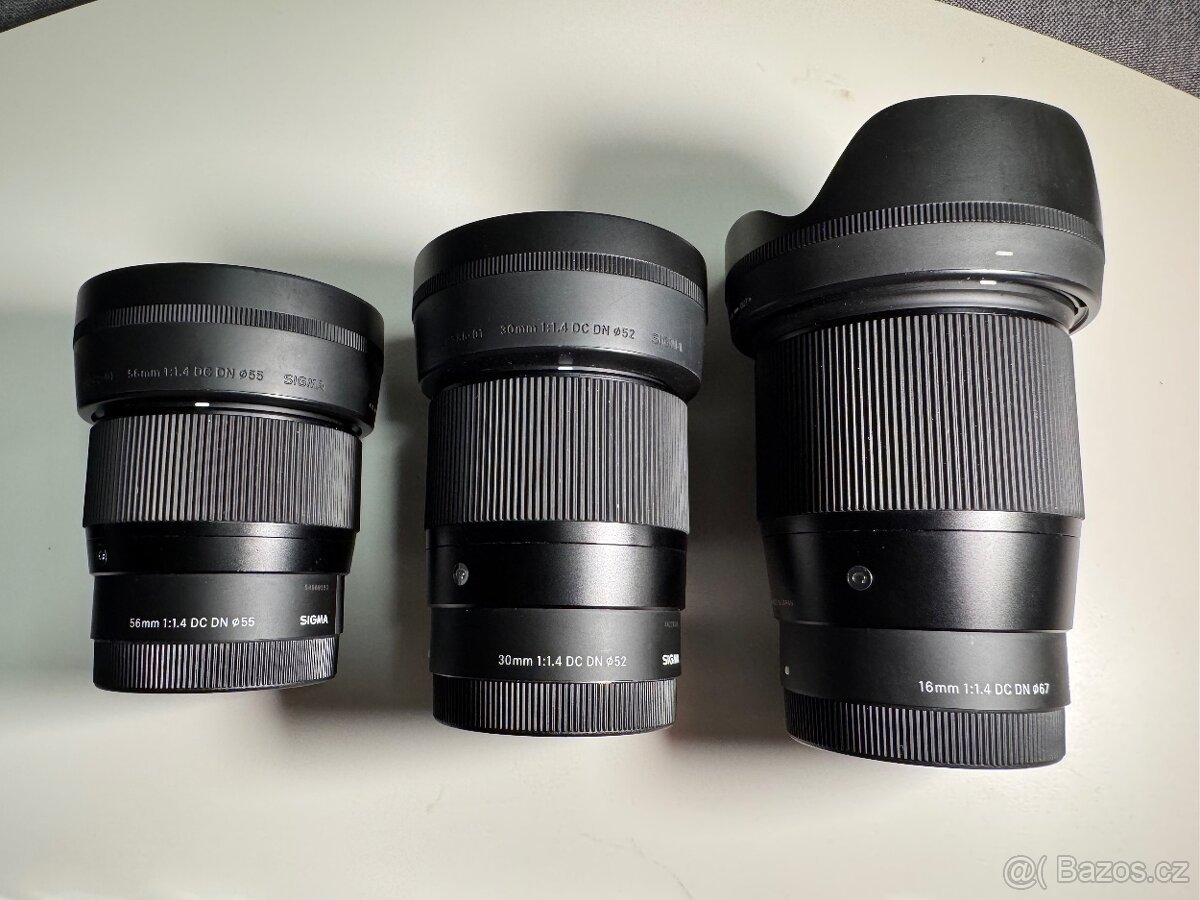 Sony a6400, sigma 16mm 30mm 56mm - 8