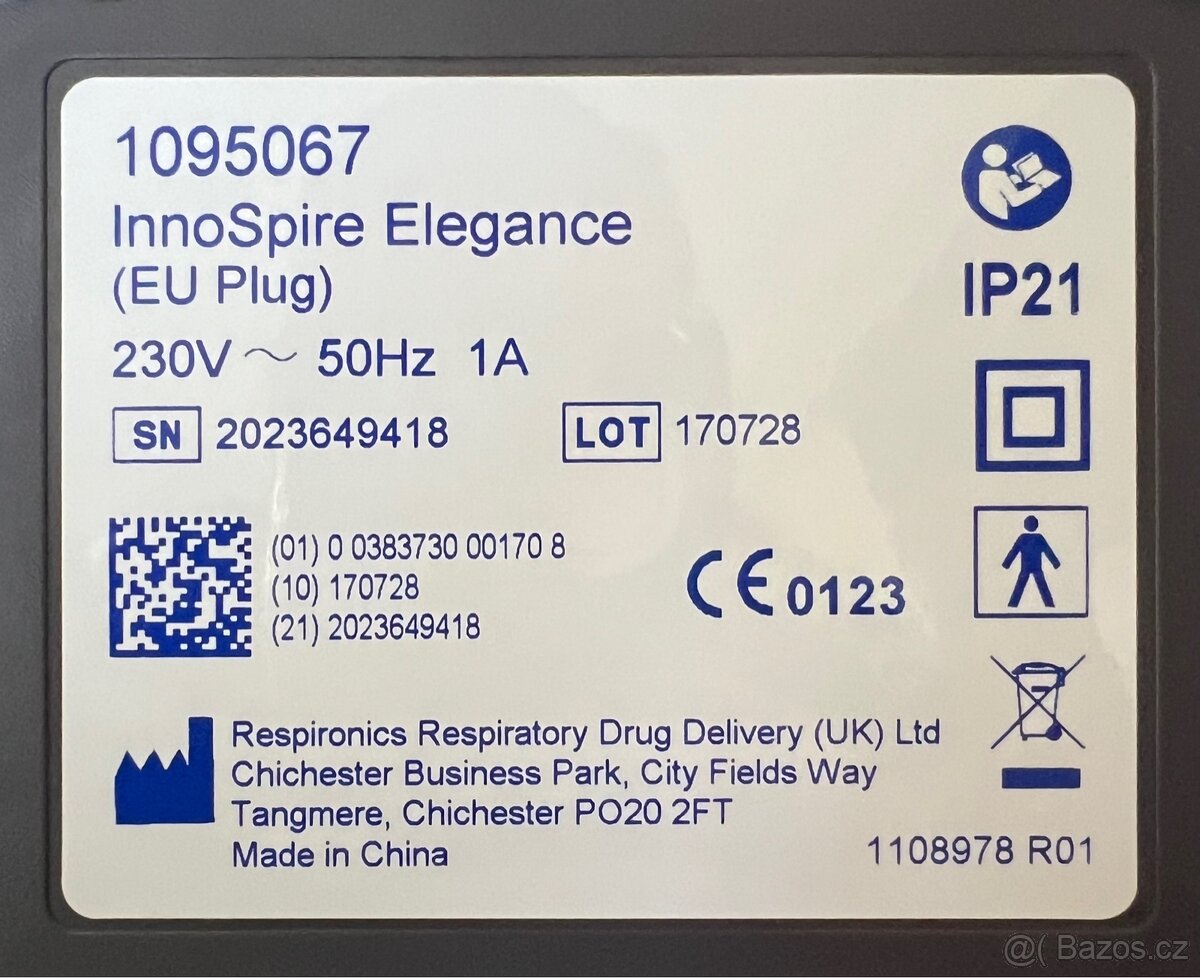 Kompresorový inhalátor Phillips InnoSpire Elegance - 8