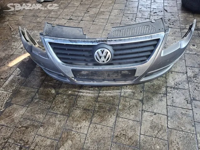 Přední nárazník VW Passat B6 šedý - 8