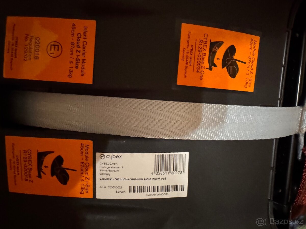 Prodám autosedačku Cybex (vajicko)Nová - 8