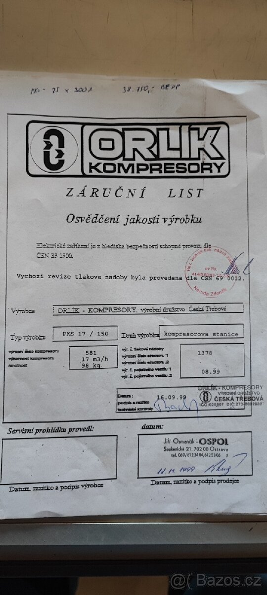 Kompresor Orlík - 8
