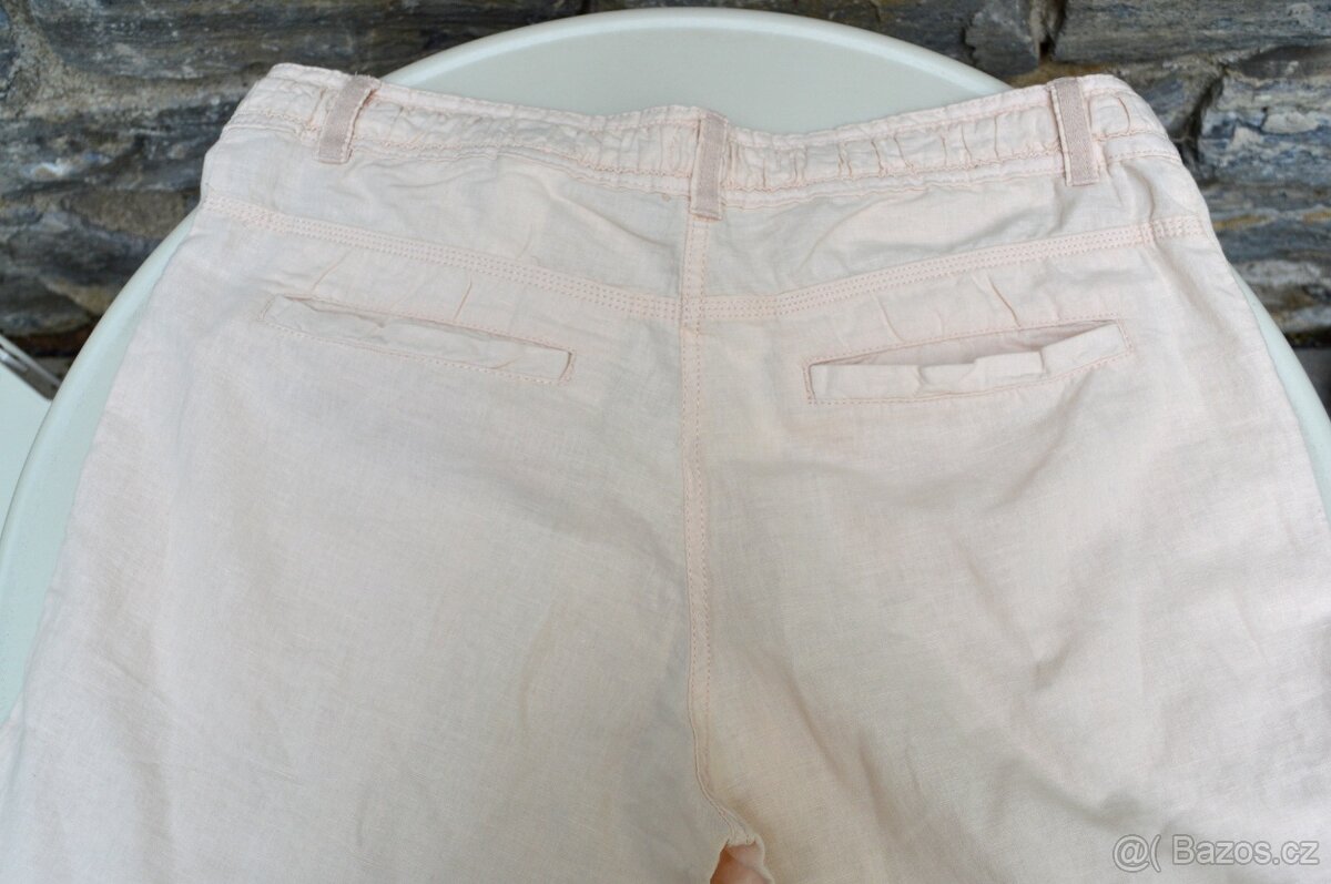 Letní světle lososové kalhoty značky HaM vel. 44 - 8