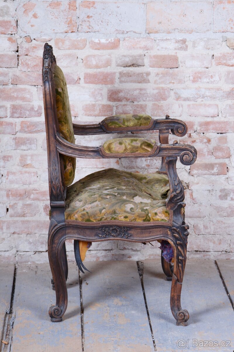 Historické barokní křeslo - 8