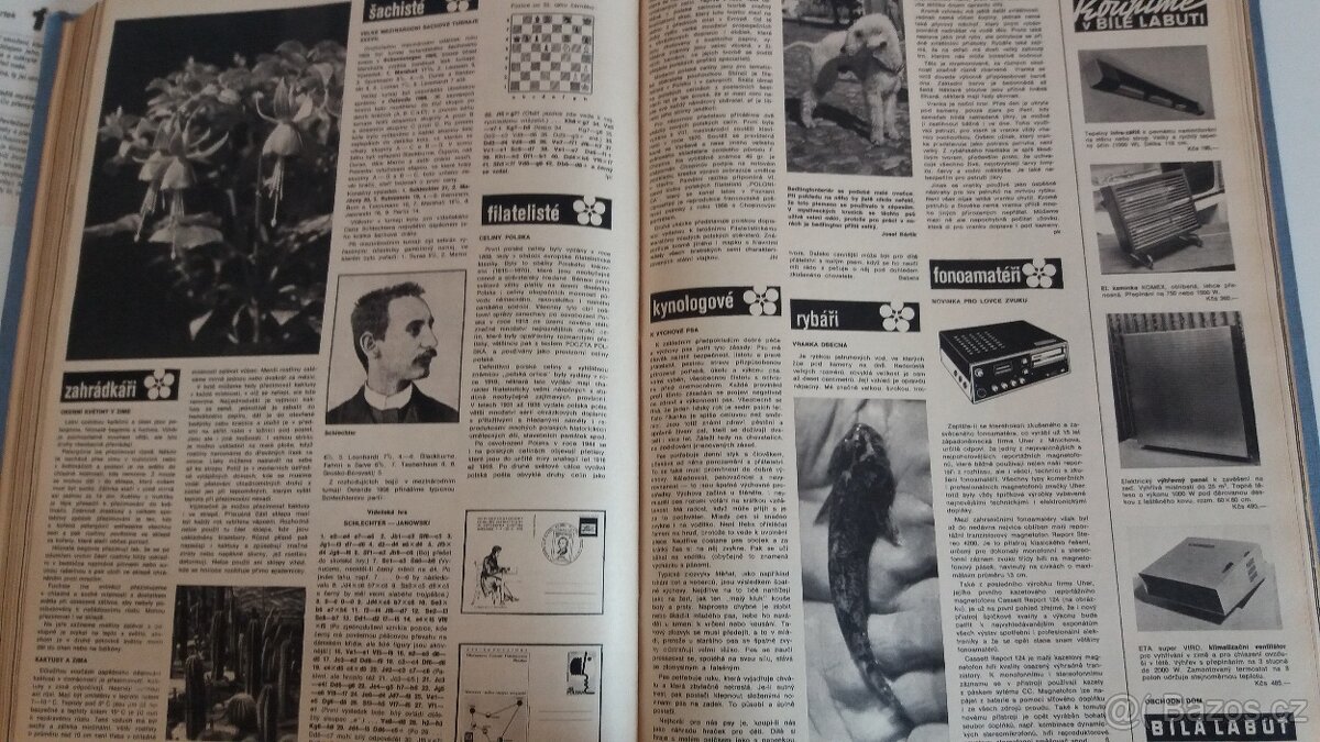 Časopis Květy svázaný ročník 1971 v pevné knize - 8