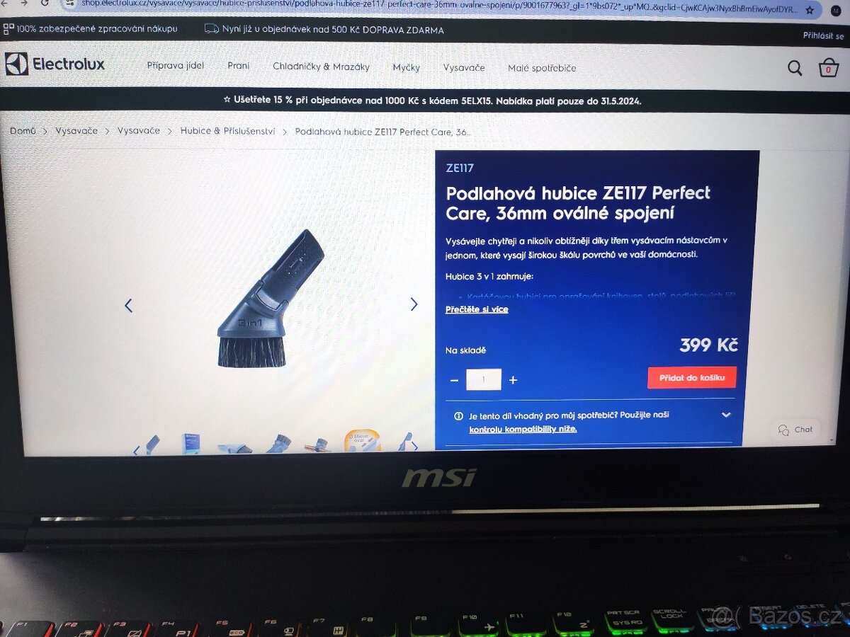 Vysavač Electrolux ultra one EU09GREEN - 8