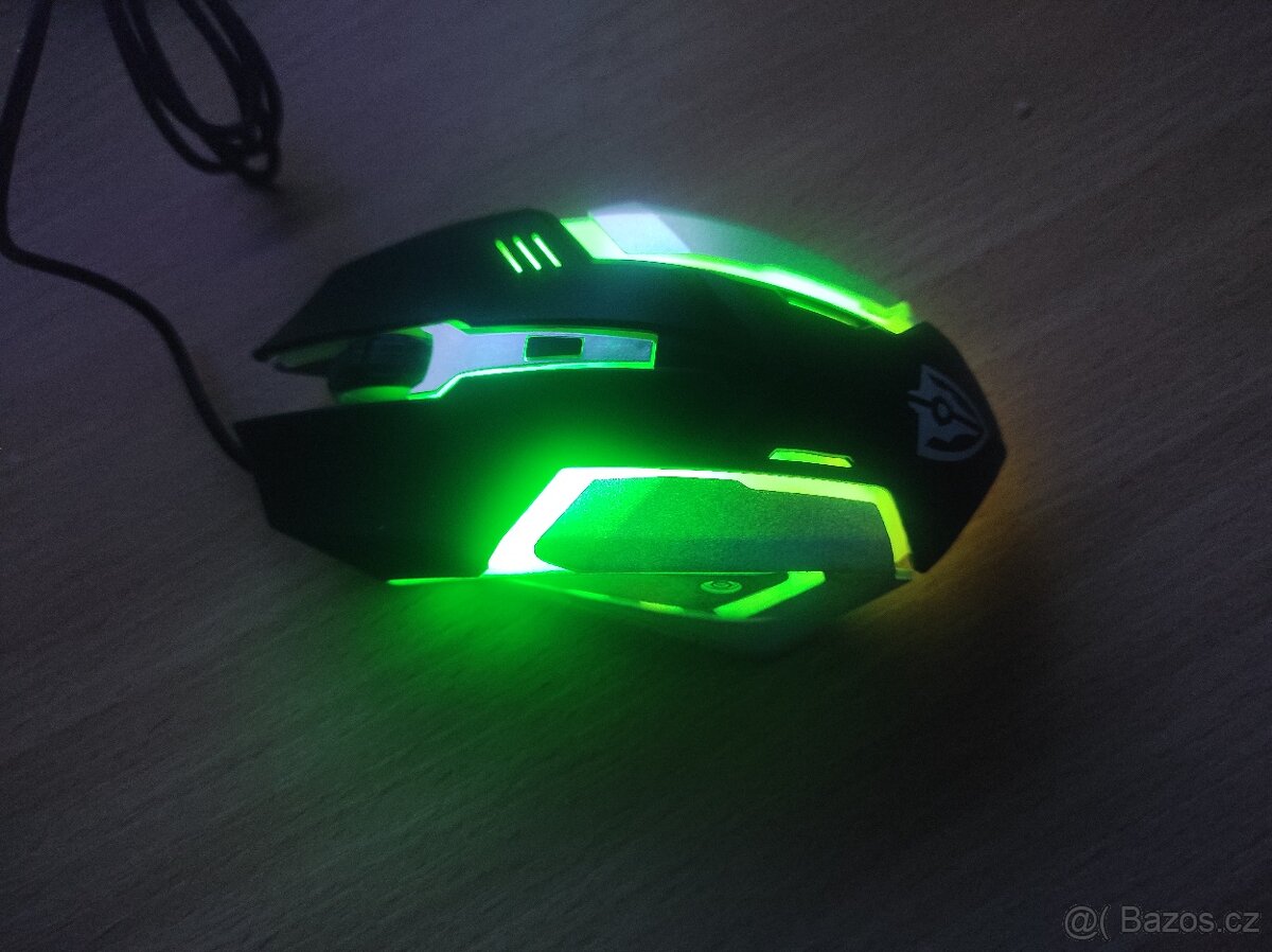 nové herní kabelové herní myši, RGB podsvícené - 8