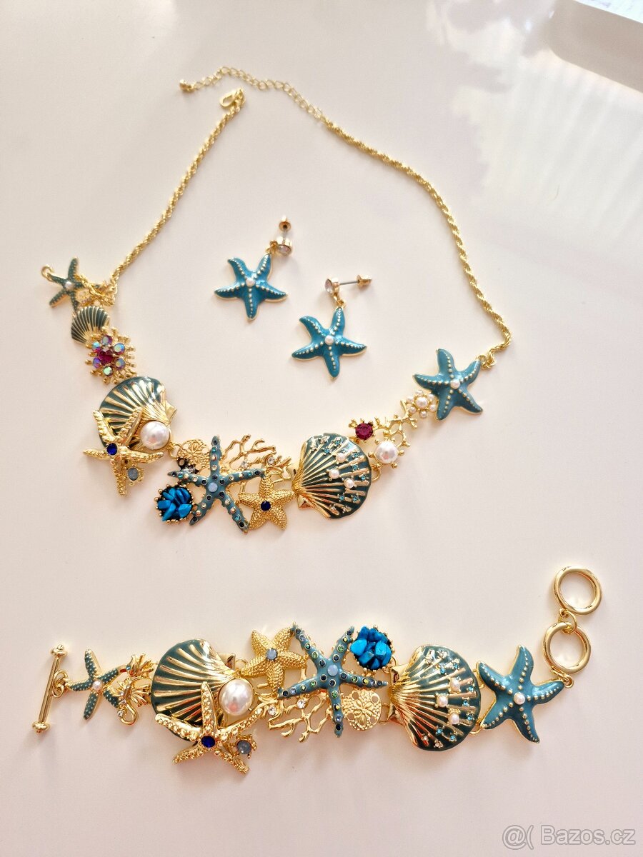 Nový set náramek, náhrdelník, náušnice. - 8