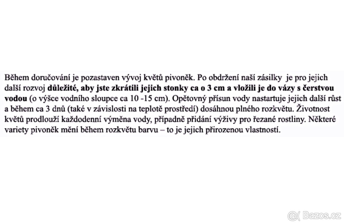 Dárek s překvapením: kytice pivoněk - 8