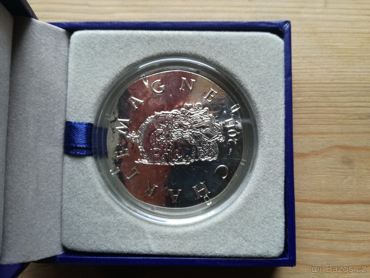 2011 stříbrná mince 10 Euro 2011 Karel Veliký - 8