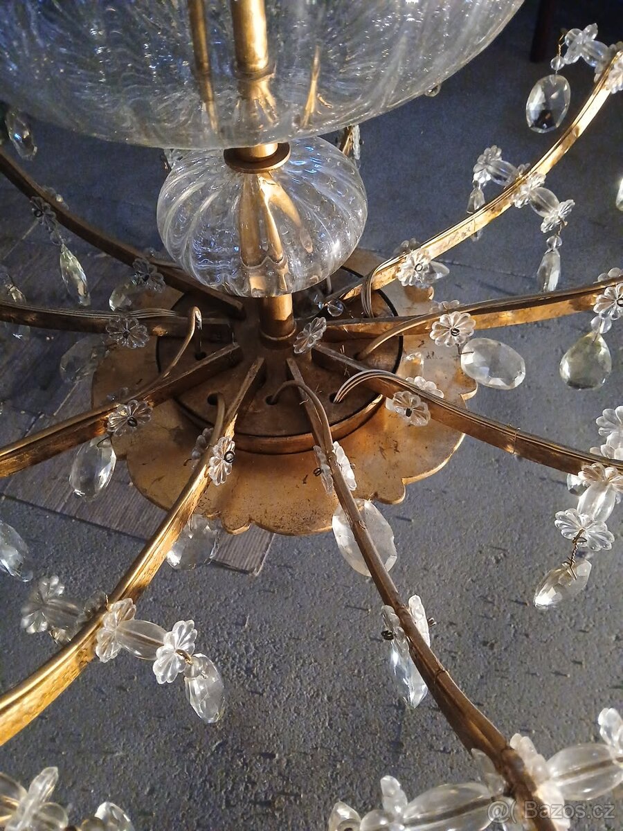 Prodám unikátní zámecký lustr, Lustry Bronze d'Art Français - 8