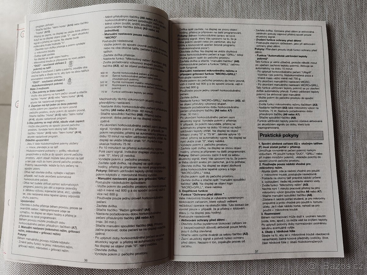 Mikrovlnná trouba DUO s grilem - 8