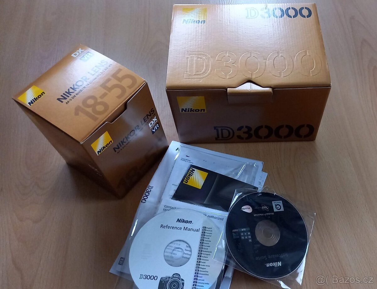 Nikon D3000 vč. objektivu 18-55mm VR a 55-200mm VR - 8