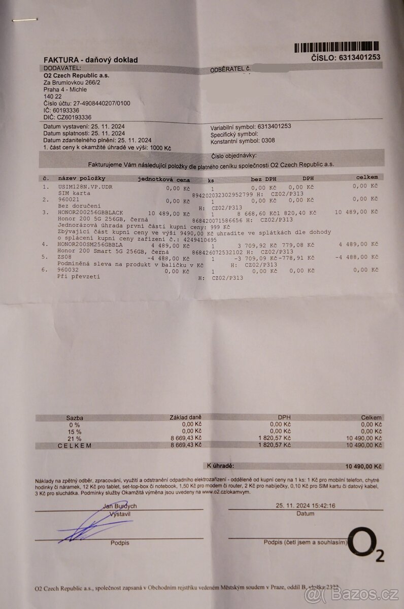 Honor 200 8GB / 256 GB - 8