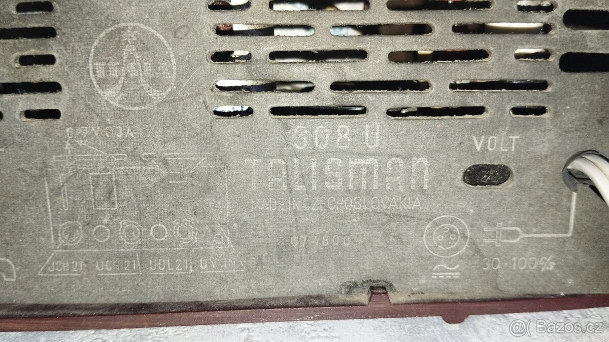 Staré bakelitové rádio TALISMAN - 8