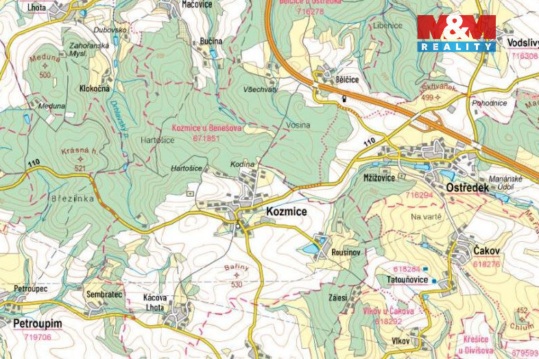 Prodej pozemku k bydlení, 1771 m², Kácova Lhota - 8