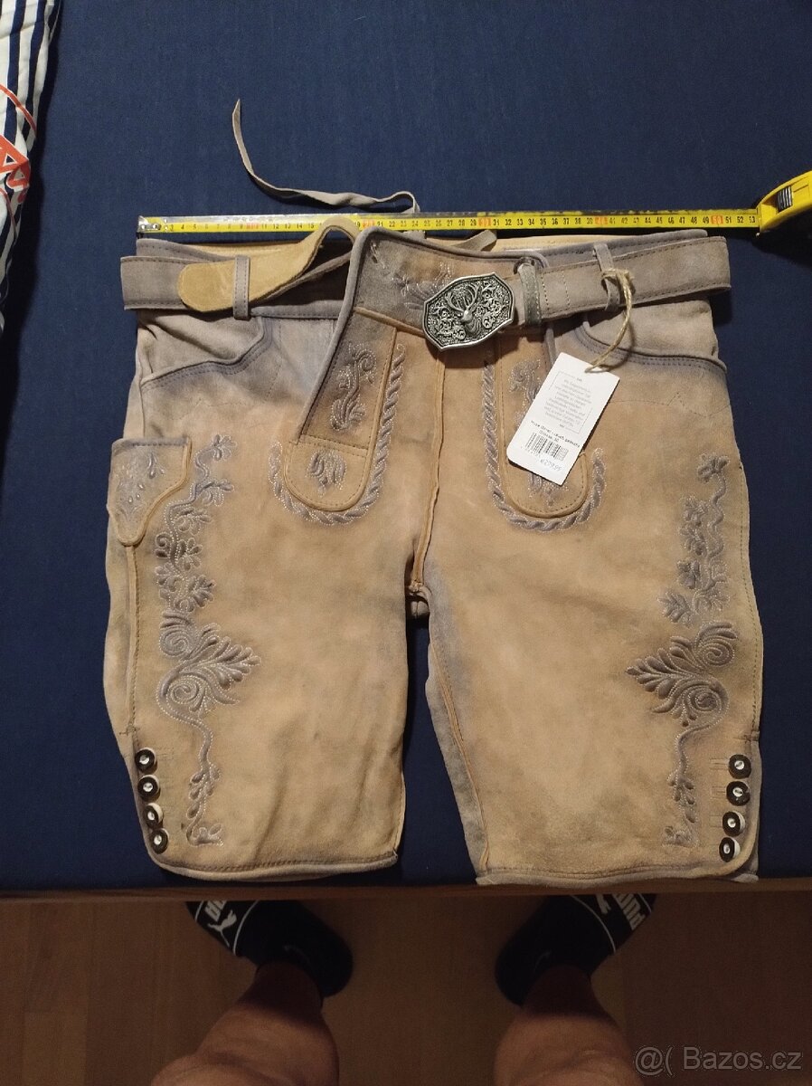 Kožené krojové kalhoty - 8